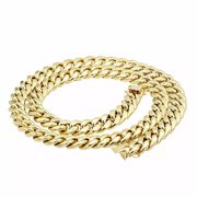 Men's 14K Yellow Solid Gold Miami Cuban Link Chain 30”and 9mm
